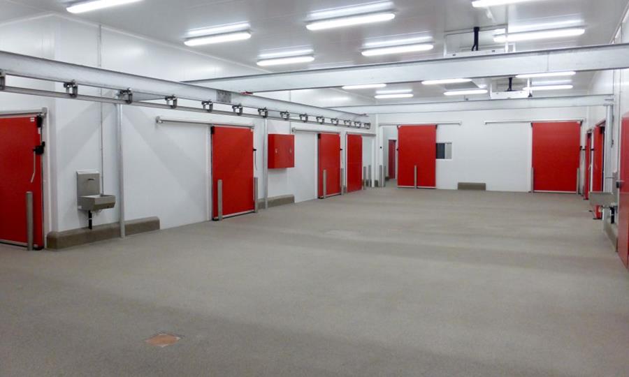 Disposition des chambres froides et de congélation